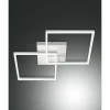 Luminaires Fabas Luce Éclairage Led|Plafonnier Fabas Luce Bard LED Blanc, 1 lumière