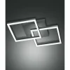 Luminaires Fabas Luce Éclairage Led|Plafonnier Fabas Luce Bard LED Anthracite, 1 lumière