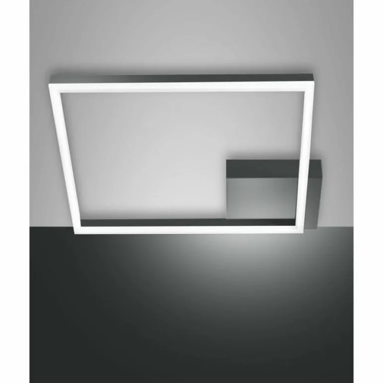 Plafonnier Fabas Luce Bard LED Anthracite, 1 lumière