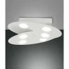 Luminaires Fabas Luce Éclairage Led|Plafonnier Fabas Luce Cake LED Blanc, 6 lumières