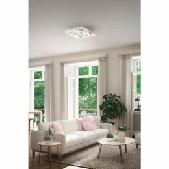 Luminaires Fabas Luce Éclairage Led|Plafonnier Fabas Luce Free LED Blanc, 1 lumière