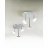 Luminaires Fabas Luce Éclairage Led|Plafonnier Fabas Luce Hale LED Chrome, Blanc, 3 lumières