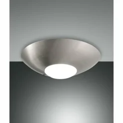 Luminaires Fabas Luce Éclairage Led|Plafonnier Fabas Luce Lizzy LED Nickel mat, 1 lumière
