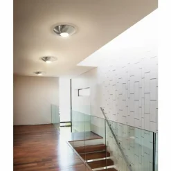 Luminaires Fabas Luce Éclairage Led|Plafonnier Fabas Luce Lizzy LED Nickel mat, 1 lumière