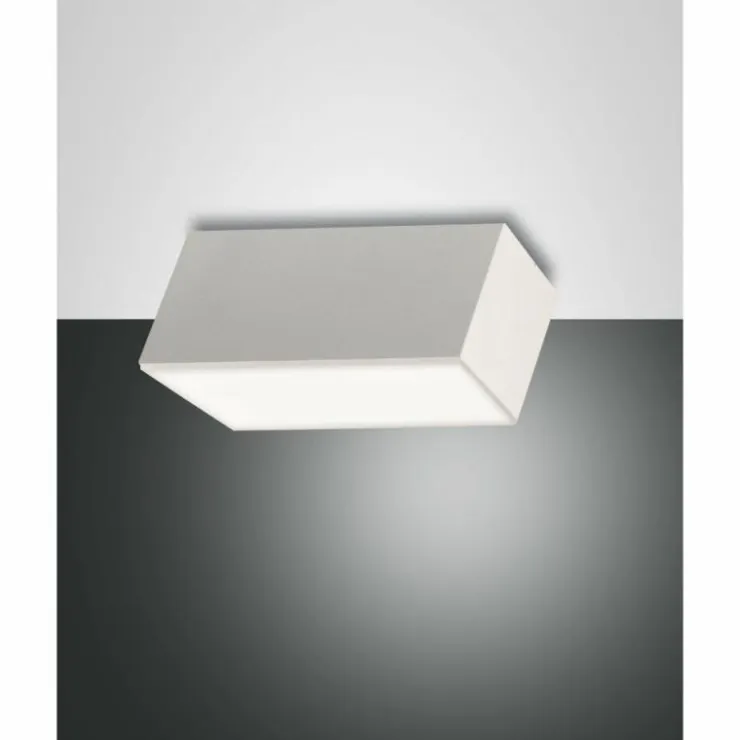 Luminaires Fabas Luce Éclairage Led|Plafonnier Fabas Luce Lucas LED Blanc, 1 lumière