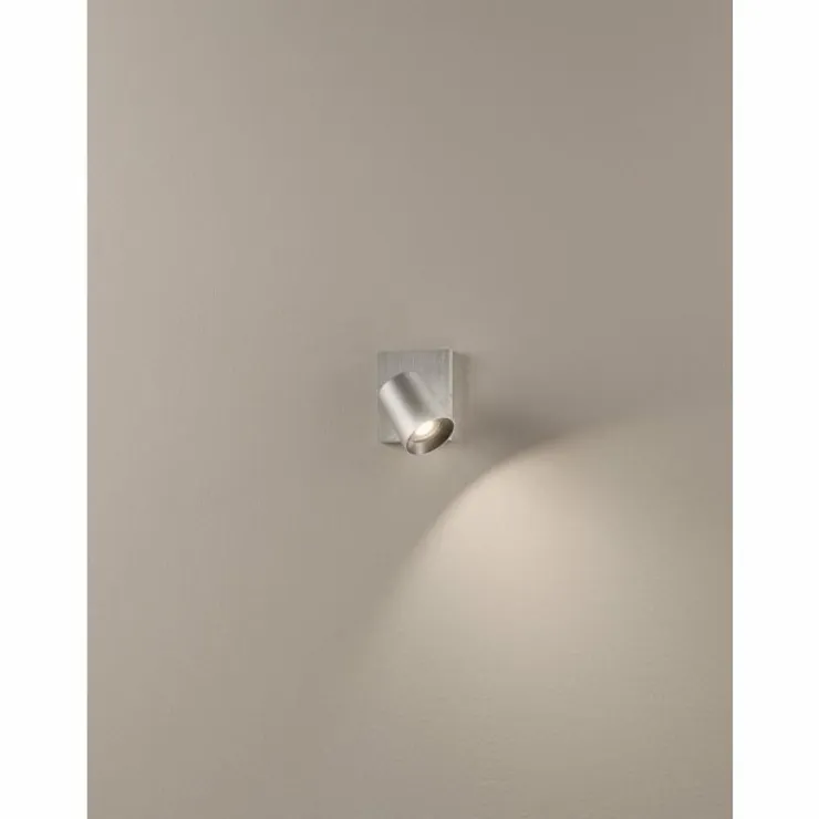 Luminaires Fabas Luce Spots Et Projecteurs|Plafonnier Fabas Luce Modo Aluminium, 1 lumière