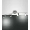 Luminaires Fabas Luce Spots Et Projecteurs|Plafonnier Fabas Luce Niko LED Nickel mat, 4 lumières
