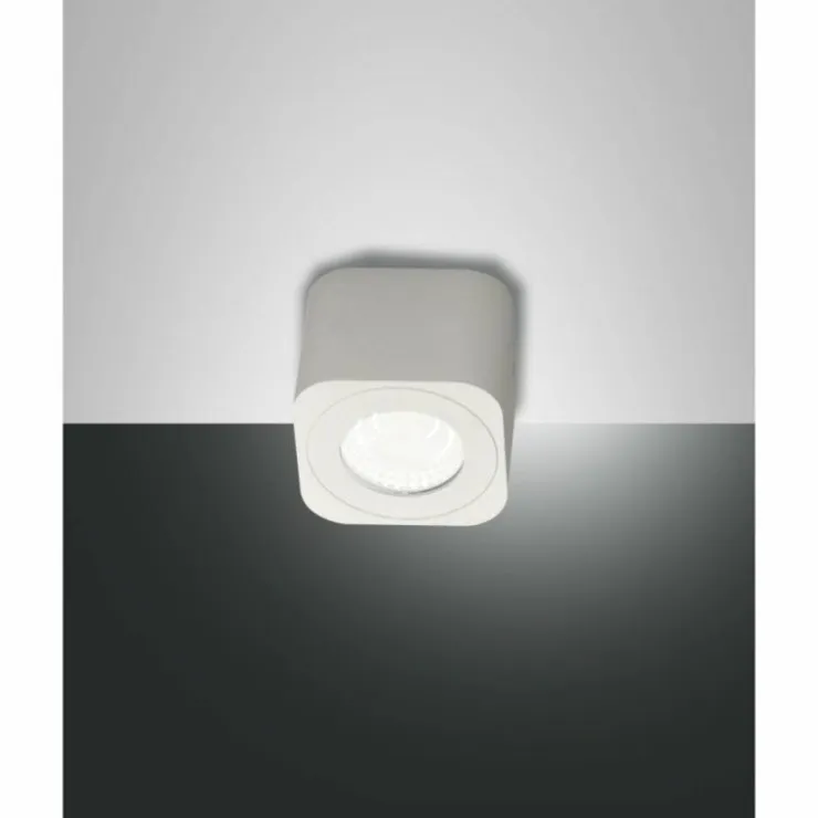 Luminaires Fabas Luce Éclairage Led|Plafonnier Fabas Luce Palmi LED Blanc, 1 lumière