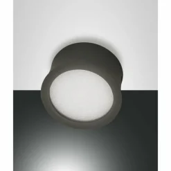 Luminaires Fabas Luce Éclairage Led|Plafonnier Fabas Luce Ponza LED Anthracite, 1 lumière