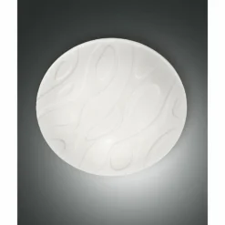 Luminaires Fabas Luce Appliques|Plafonnier Fabas Luce Pop LED Blanc, 1 lumière, Télécommandes