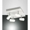 Luminaires Fabas Luce Spots Et Projecteurs|Plafonnier Fabas Luce Spotty LED Blanc, 4 lumières