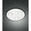 Luminaires Fabas Luce Éclairage Led|Plafonnier Fabas Luce Swan LED Blanc, 3 lumières
