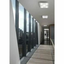 Luminaires Fabas Luce Éclairage Led|Plafonnier Fabas Luce Swan LED Blanc, 5 lumières