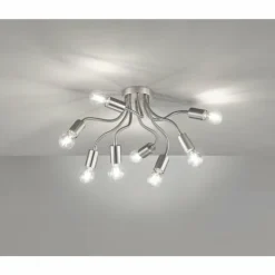 FHL easy Plafonniers|Plafonnier FHL-easy Bree Nickel mat, 8 lumières