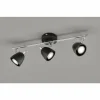FHL easy Spots Et Projecteurs|Plafonnier FHL-easy Gemma Chrome, Noir, 3 lumières