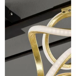 Luminaires Fischer & Honsel Éclairage Led|Plafonnier Fischer & Honsel premium Gesa LED Noir, 1 lumière
