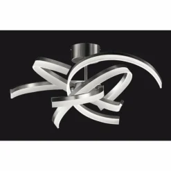 Luminaires Fischer & Honsel Éclairage Led|Plafonnier Fischer & Honsel Sund TW LED Nickel mat, 4 lumières, Télécommandes