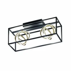 Luminaires Fischer & Honsel Éclairage Led|Plafonnier Fischer & Honsel Gisi LED Noir, 2 lumières, Télécommandes