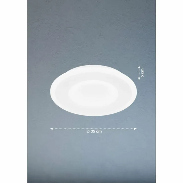 Luminaires Fischer & Honsel Éclairage Led|Plafonnier Fischer & Honsel Bolia LED Blanc, 1 lumière, Télécommandes
