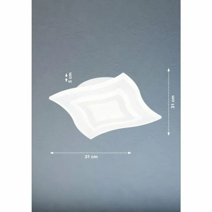 Luminaires Fischer & Honsel Éclairage Led|Plafonnier Fischer & Honsel Gorden LED Blanc, 1 lumière, Télécommandes