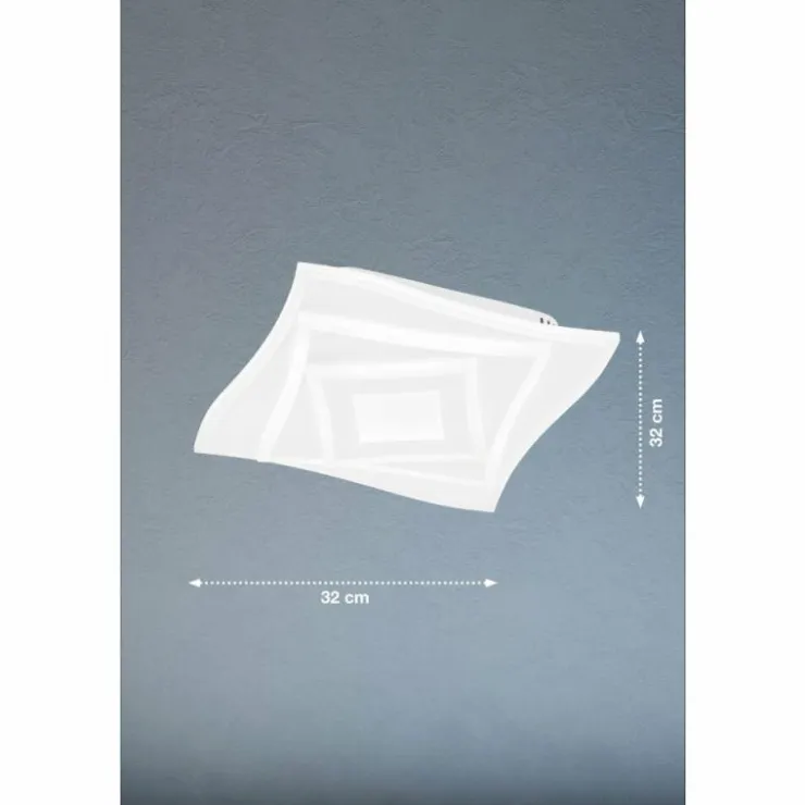 Luminaires Fischer & Honsel Éclairage Led|Plafonnier Fischer & Honsel Hero LED Blanc, 1 lumière, Télécommandes