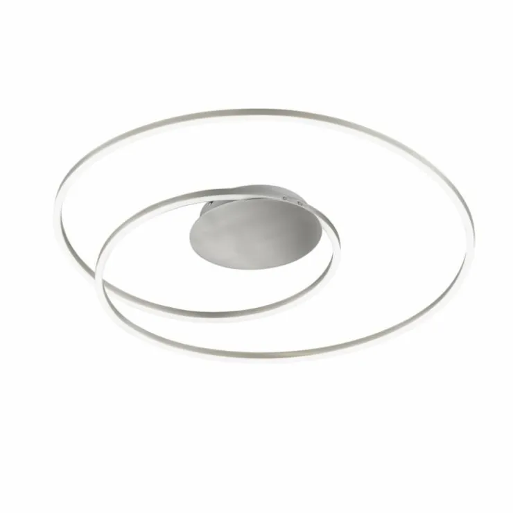 Luminaires Fischer & Honsel Éclairage Led|Plafonnier Fischer & Honsel Holy LED Nickel mat, 1 lumière, Télécommandes