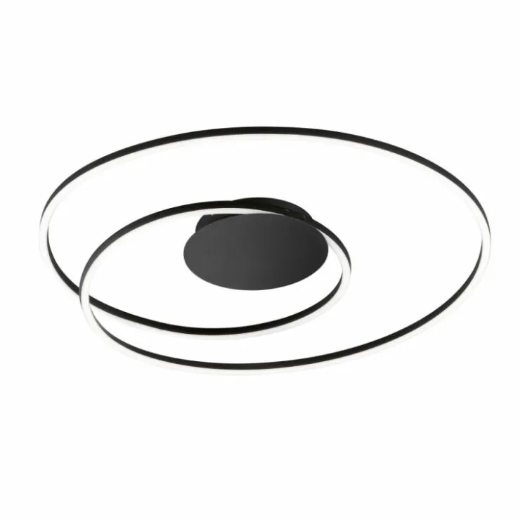 Luminaires Fischer & Honsel Éclairage Led|Plafonnier Fischer & Honsel Holy LED Noir, 1 lumière, Télécommandes