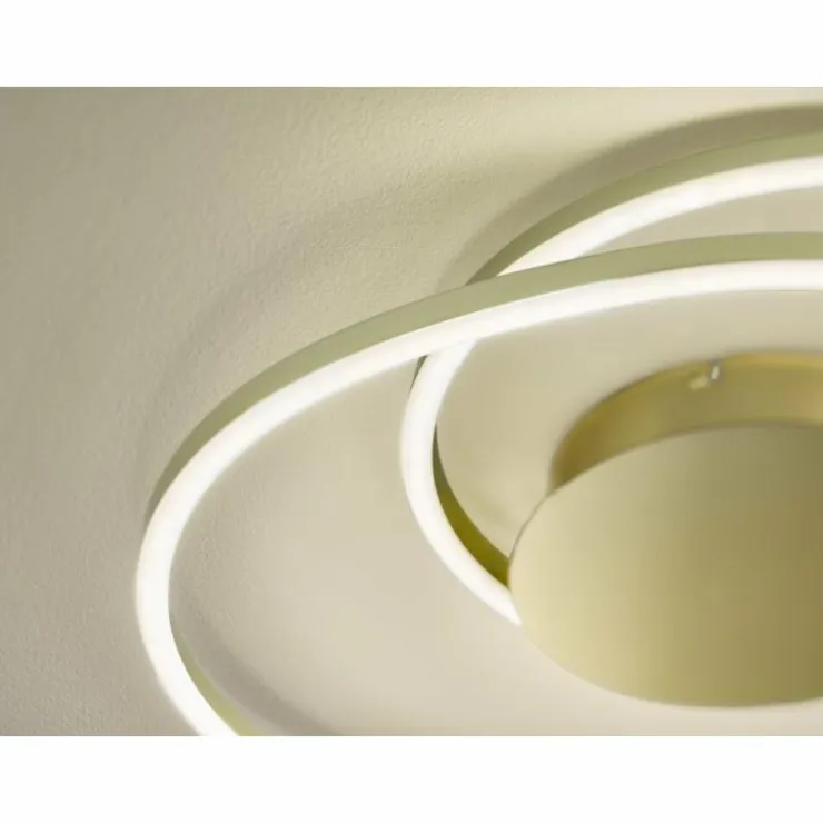Luminaires Fischer & Honsel Éclairage Led|Plafonnier Fischer & Honsel Holy LED Laiton, 1 lumière, Télécommandes