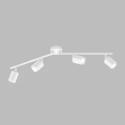 Luminaires Fischer & Honsel Spots Et Projecteurs|Plafonnier Fischer & Honsel Vano Blanc, 4 lumières