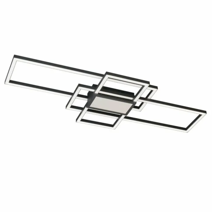 Luminaires Fischer & Honsel Éclairage Led|Plafonnier Fischer & Honsel Seth LED Noir, 1 lumière, Télécommandes