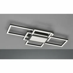 Luminaires Fischer & Honsel Éclairage Led|Plafonnier Fischer & Honsel Seth LED Noir, 1 lumière, Télécommandes