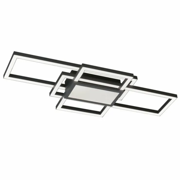 Luminaires Fischer & Honsel Éclairage Led|Plafonnier Fischer & Honsel Seth LED Noir, 1 lumière, Télécommandes