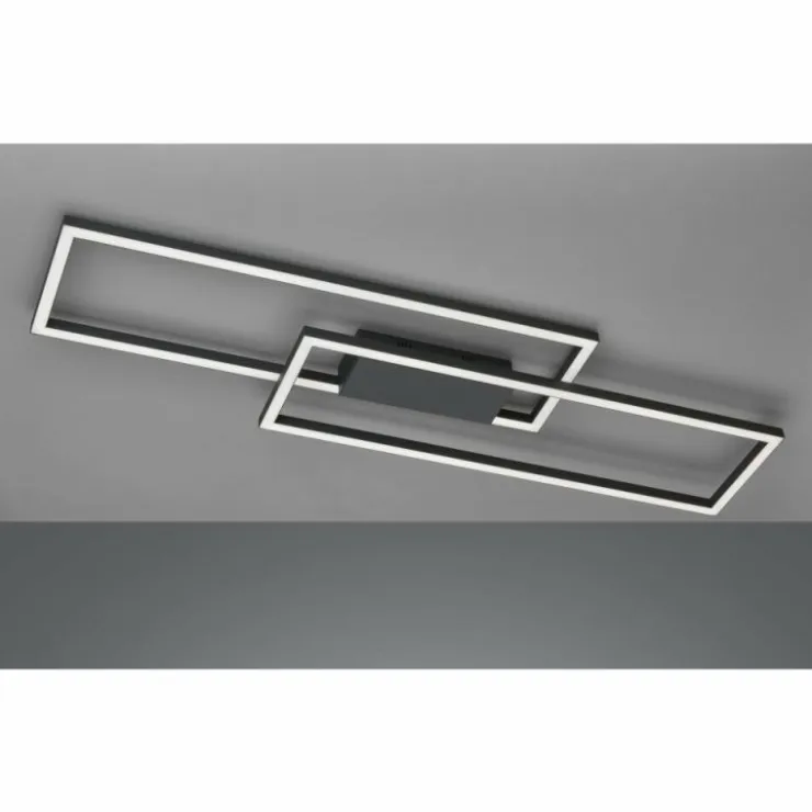 Luminaires Fischer & Honsel Éclairage Led|Plafonnier Fischer & Honsel Seth LED Noir, 1 lumière, Télécommandes