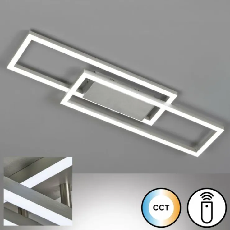 Luminaires Fischer & Honsel Éclairage Led|Plafonnier Fischer & Honsel Seth LED Aluminium, 1 lumière, Télécommandes