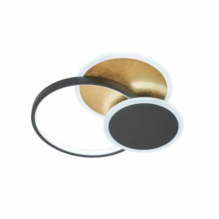 Luminaires Fischer & Honsel Éclairage Led|Plafonnier Fischer & Honsel Tomo LED Noir, 1 lumière, Télécommandes