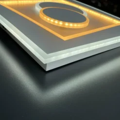 Luminaires Fischer & Honsel Éclairage Led|Plafonnier Fischer-Honsel Ratio LED Blanc, 1 lumière, Télécommandes