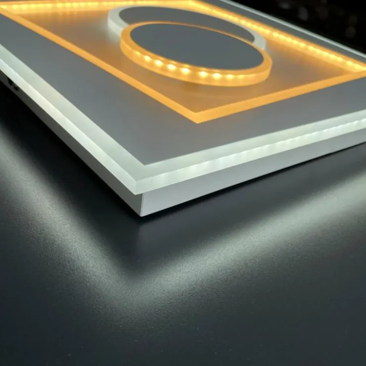 Luminaires Fischer & Honsel Éclairage Led|Plafonnier Fischer-Honsel Ratio LED Blanc, 1 lumière, Télécommandes