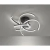 Luminaires Fischer & Honsel Éclairage Led|Plafonnier Fischer-Honsel Sund TW LED Noir, 4 lumières, Télécommandes