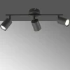 Luminaires Fischer & Honsel Spots Et Projecteurs|Plafonnier Fischer-Honsel Vano Noir, 3 lumières