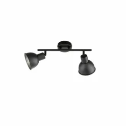 Luminaires Fischer & Honsel Plafonniers|Plafonnier Fischer-Honsel Speedy Noir, 2 lumières