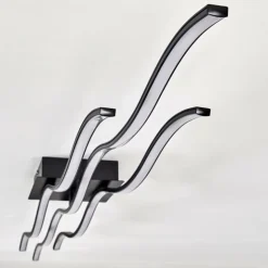 hofstein Éclairage Led|Plafonnier Flow LED Noir, 3 lumières