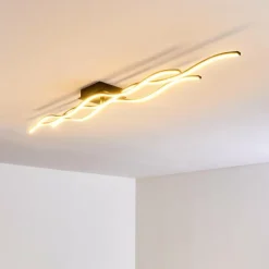 hofstein Éclairage Led|Plafonnier Flow LED Noir, 3 lumières