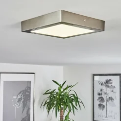 hofstein Éclairage Led|Plafonnier Fnsrud LED Nickel mat, 1 lumière