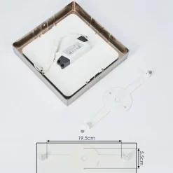 hofstein Éclairage Led|Plafonnier Fnsrud LED Nickel mat, 1 lumière