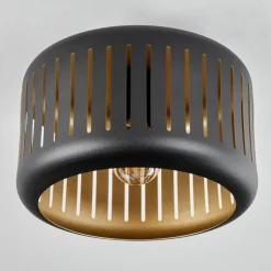 hofstein Plafonniers|Plafonnier Fournie Noir, 1 lumière