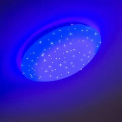 hofstein Éclairage Led|Plafonnier FOXES LED Blanc, 1 lumière, Télécommandes, Changeur de couleurs