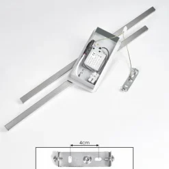 hofstein Éclairage Led|Plafonnier Georgina LED Chrome, 2 lumières