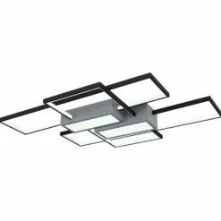 Luminaires Globo Lighting Éclairage Led|Plafonnier Globo AIGINA LED Noir, 1 lumière, Télécommandes