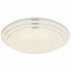 Luminaires Globo Lighting Éclairage Led|Plafonnier Globo ALEY LED Blanc, 1 lumière, Télécommandes