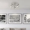 Luminaires Globo Lighting Spots Et Projecteurs|Plafonnier Globo ALLVI Nickel mat, 3 lumières